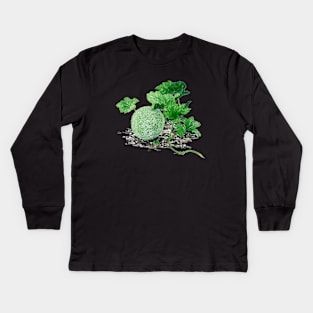 October 10th birthday flower Kids Long Sleeve T-Shirt